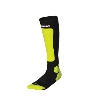 Ski socks Energiapura Heat Merino Socks Fluo Yellow/Black - 2024/25