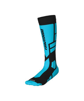 Ski socks Energiapura PRO Socks Fluo Turquise/Black - 2024/25