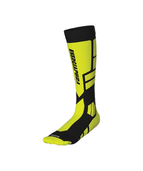 Ski socks Energiapura PRO Socks Fluo Yellow/Black - 2024/25