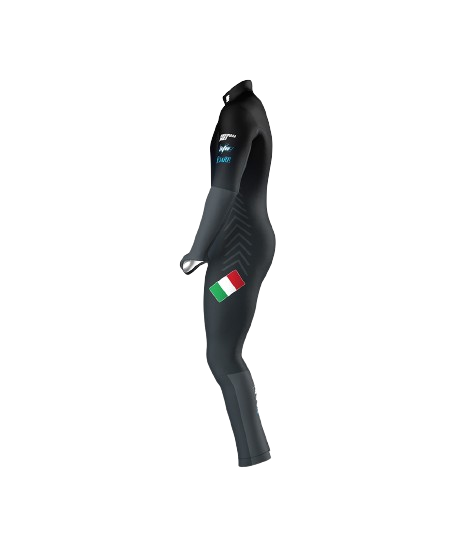 Race Suit Energiapura Master Black Junior (non insulated, padded) - 2024/25