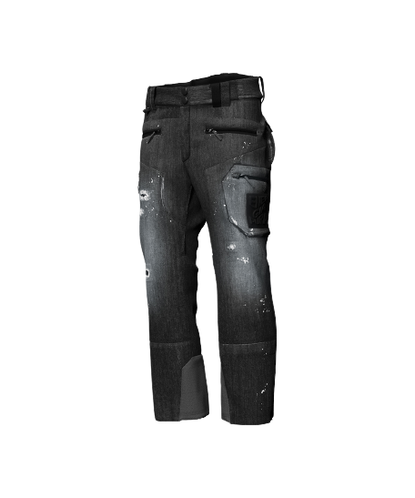 Ski pants Energiapura Grong Jeans Stonewashed Anthracite - 2024/25