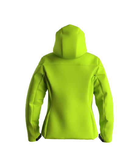 Skijacke ENERGIAPURA Jacket With Hood Flond Lady Unicolor Acid Green - 2023/24