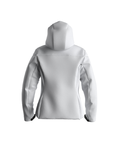 Skijacke ENERGIAPURA Jacket With Hood Flond Lady Unicolor White - 2023/24