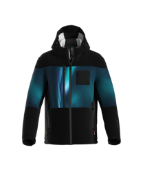 Ski Jacket ENERGIAPURA Flaine Life SR Black/Aurora Blue - 2023/24