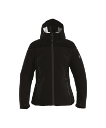 Skijacke ENERGIAPURA Jacket With Hood Flond Lady Unicolor Black - 2023/24