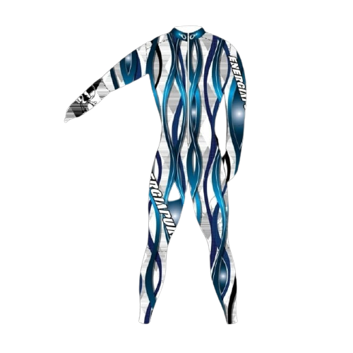 Rennanzug ENERGIAPURA Wave Blue Junior (not-insulated, unpadded)