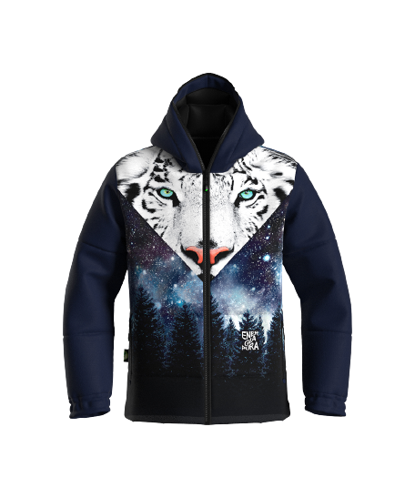 Ski jacket ENERGIAPURA Duvin Animal Face JR Blue/Universe/Tiger - 2023/24