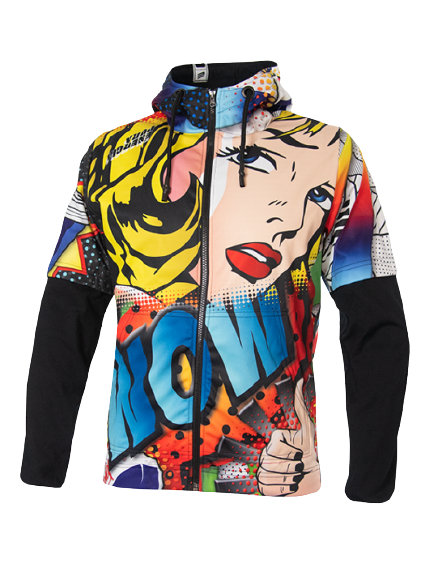 Bluse ENERGIAPURA SWEATSHIRT FULL ZIP WITH HOOD POP ART JUNIOR - 2021/22