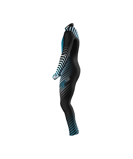 Race Suit ENERGIAPURA Active Black/Blue (non insulated,unpadded) - 2023/24