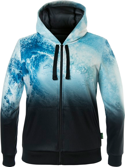 Bluse ENERGIAPURA Sweatshirt Full Zip With Hood Kalmar Life Wave - 2022/23