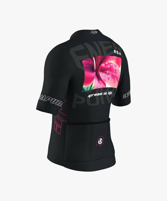 Fahrradtrikot Energiapura T-Shirt Full Zip Life Lily Black/Ragl Alexander - 2023