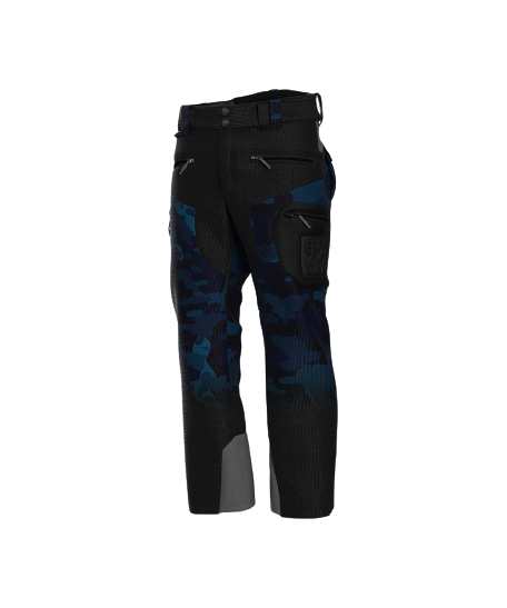 Spodnie narciarskie ENERGIAPURA Velvet Grong Printed Camouflage/Blue - 2023/24