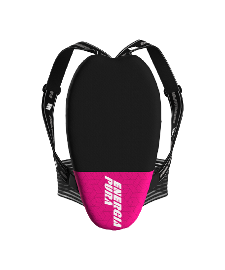 Protektor ENERGIAPURA Long Back Protector Adj Polygonal Fuxia/Black - 2023/24