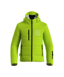 Ski jacket ENERGIAPURA Ilanz SR Acid Green/Black - 2023/24