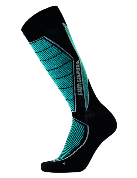 Ski socks ENERGIAPURA Long Socks Race Turquoise - 2022/23