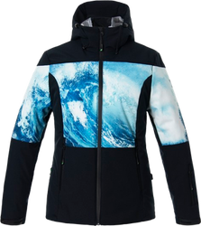 Ski jacket ENERGIAPURA Flaine Life Jacket Lady Black/Wave - 2023/24