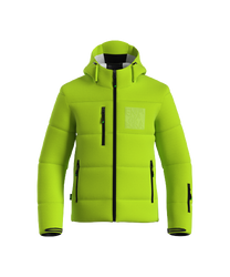 Ski jacket ENERGIAPURA Ilanz SR Acid Green/Black - 2023/24