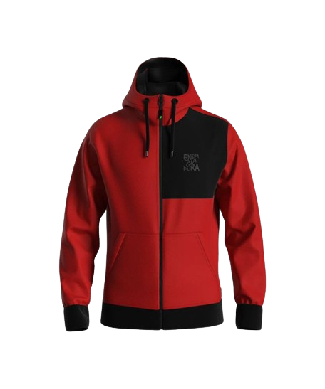 ENERGIAPURA Sweatshirt Full Zip With Hood Kopaonik Red - 2022/23