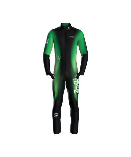 Race Suit Energiapura Aurora Green Junior (insulated, light padded) - 2024/25