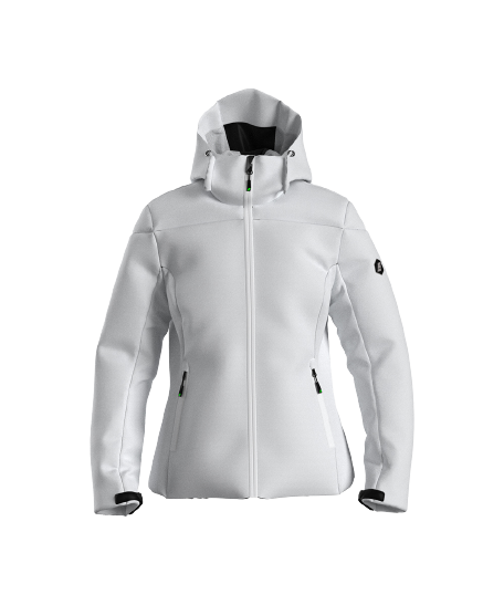 Ski jacket ENERGIAPURA Jacket With Hood Flond Lady Unicolor White - 2023/24