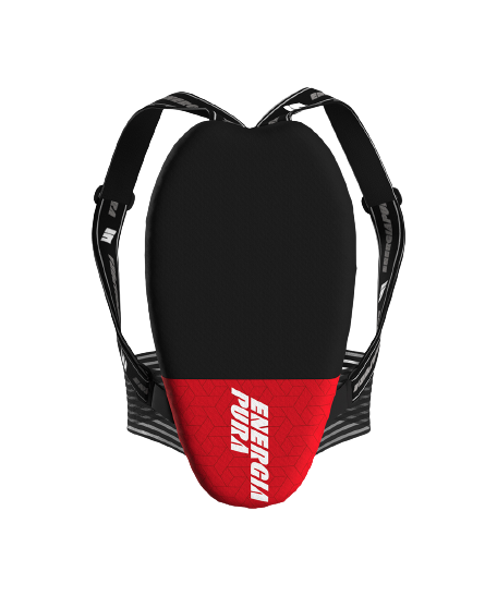 Ochraniacz na plecy ENERGIAPURA Long Back Protector Adj Polygonal Junior Red/Black - 2023/24