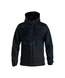 ENERGIAPURA Sweatshirt Full Zip With Hood Camouflage Blue - 2023/24