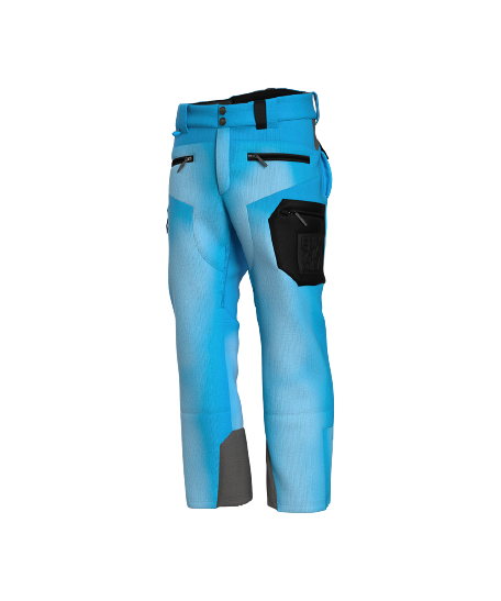 Ski Pants ENERGIAPURA Velvet Grong Printed Turquoise - 2023/24