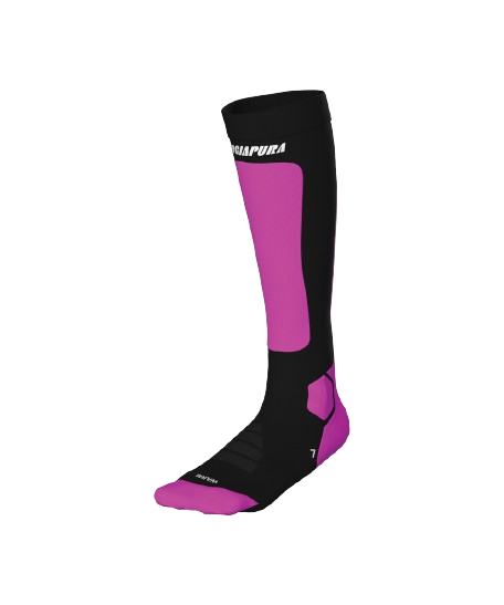 Skarpety narciarskie Energiapura Heat Merino Socks Fluo Fuxia/Black - 2024/25