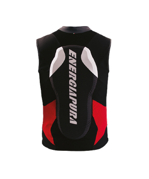 Ochraniacz na plecy ENERGIAPURA Gilet Protector Black/Optical White/Red - 2023/24