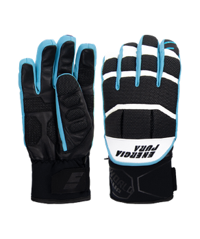 Rękawice narciarskie Energiapura Warrior Black/White/Turquoise - 2024/25