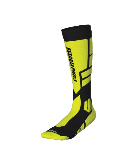 Skarpety narciarskie Energiapura PRO Socks Fluo Yellow/Black - 2024/25