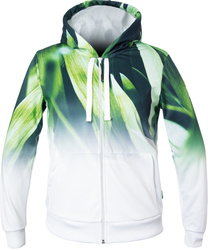 Bluza ENERGIAPURA Sweatshirt Full Zip With Hood Kalmar Life Leaves/White Lady - 2022/23