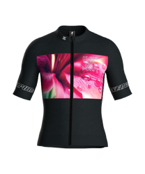 Koszulka rowerowa Energiapura T-Shirt Full Zip Life Lily Black/Ragl Alexander - 2023