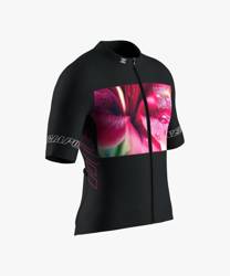 Koszulka rowerowa Energiapura T-Shirt Full Zip Life Lily Black/Ragl Alexander - 2023