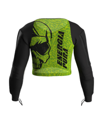 Koszulka z ochraniaczami ENERGIAPURA Maglia Racing Green/Black Junior - 2023/24